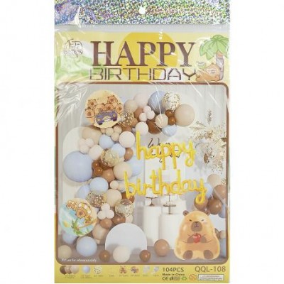 Набір повітряних куль 104шт для створення фотозони QQL-108/1404-25 Набір повітряних куль 104шт для створення фотозони QQL-108/1404-25