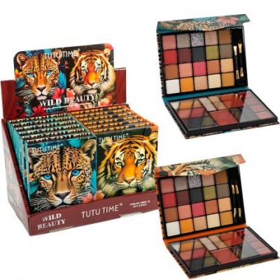 Палетка 15×11×2 см з декоративною косметикою 688A-12 Палетка 15×11×2 см з декоративною косметикою 688A-12