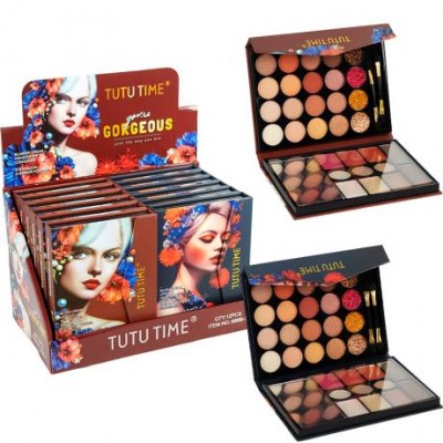 Палетка 15×11×2 з декоративною косметикою 688B-3 Палетка 15×11×2 з декоративною косметикою 688B-3