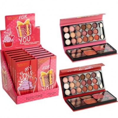 Палетка 13,5×7×2 см з декоративною косметикою 625B-1 Палетка 13,5×7×2 см з декоративною косметикою 625B-1