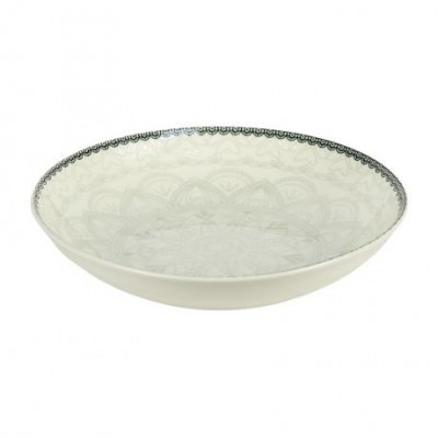 Тарілка керамічна 7-ка з візерунком D18*5см 300мл 6895-34