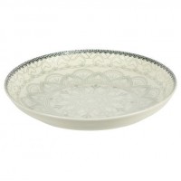 Тарілка керамічна 8-ка з візерунком D20,5*5,5см 500мл 6895-129