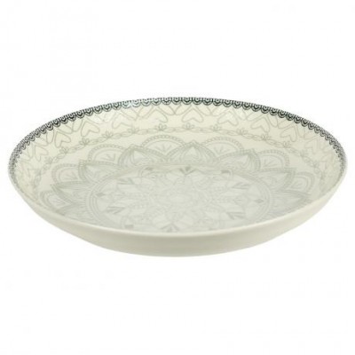 Тарілка керамічна 8-ка з візерунком D20,5*5,5см 500мл 6895-129 Тарілка керамічна 8-ка з візерунком D20,5*5,5см 500мл 6895-129