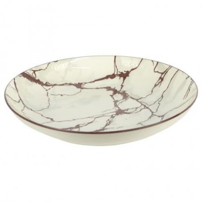 Тарілка керамічна 8-ка з візерунком D20,5*5,5см 500мл 6895-132