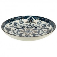 Тарілка керамічна 8-ка з візерунком D20,5*5,5см 500мл 6895-135