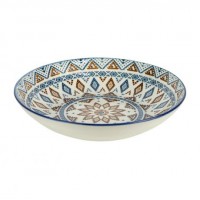Тарілка керамічна 7-ка з візерунком D18*5см 300мл 6895-40