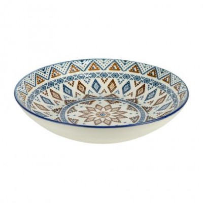 Тарілка керамічна 7-ка з візерунком D18*5см 300мл 6895-40