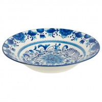 Тарілка супова керамічна 8-ка з візерунком D20*6cм 500мл 6895-139 Тарілка супова керамічна 8-ка з візерунком D20*6cм 500мл 6895-139