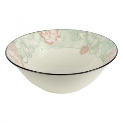 Тарілка глибока керамічна 7-ка з візерунком D17,5*7,5см 500мл 6895-31 Тарілка глибока керамічна 7-ка з візерунком D17,5*7,5см 500мл 6895-31