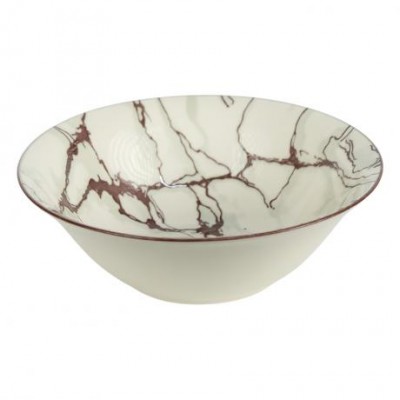 Тарілка глибока керамічна 7-ка з візерунком D17,5*7,5см 500мл 6895-35