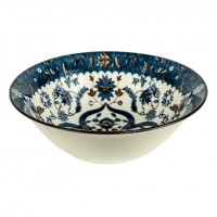 Тарілка глибока керамічна 7-ка з візерунком D17,5*7,5см 500мл 6895-37