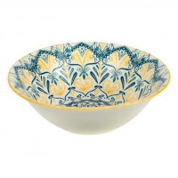 Тарілка глибока керамічна 7-ка з візерунком D17,5*7,5см 500мл 6895-41