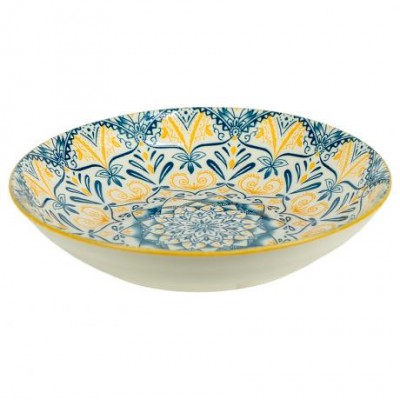 Тарілка керамічна 7-ка з візерунком D18*5см 300мл 6895-42