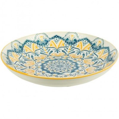 Тарілка керамічна 8-ка з візерунком D20,5*5,5см 500мл 6895-141 Тарілка керамічна 8-ка з візерунком D20,5*5,5см 500мл 6895-141