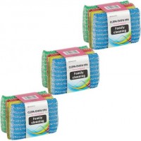 Набір господарських губок 4шт для миття посуду та прибирання 128