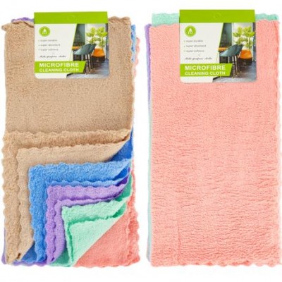 Ганчірка 32*30см з мікрофібри 5шт 303-1