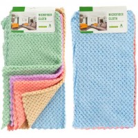 Ганчірка 30*32см з мікрофібри 5шт 303-2