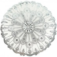 Серветка для сервірування столу кругла D38см срібло RH-02
