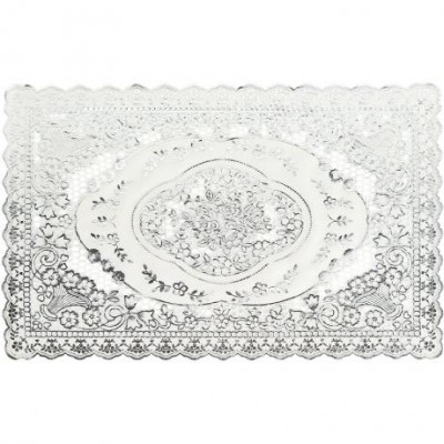 Серветка для сервірування столу прямокутна 45*30см срібло RH-04 Серветка для сервірування столу прямокутна 45*30см срібло RH-04