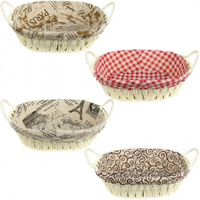 Текстильна корзина 28×21×8 см з ручками овальна RH-14 Текстильна корзина 28×21×8 см з ручками овальна RH-14