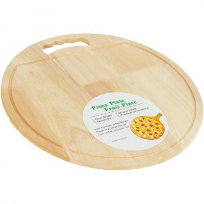 Дерев’яна кругла дошка D35см для піци та закусок RH-22