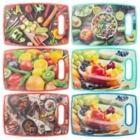 Дошка обробна з малюнком (овальна) 30*20*1см HL112T