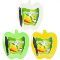 Дошка обробна з ножом Яблуко 27*30см HL6601