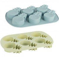 Форма силіконова Ананаси 6шт на планшеті 26,5*18*2,5 FY-0818 Форма силіконова Ананаси 6шт на планшеті 26,5*18*2,5 FY-0818