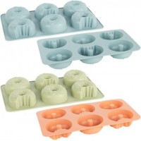 Форма силіконова Пончики 6шт на планшеті 28*17*3,5см FY-08122