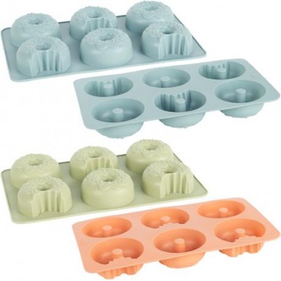 Форма силіконова Пончики 6шт на планшеті 28*17*3,5см FY-08122