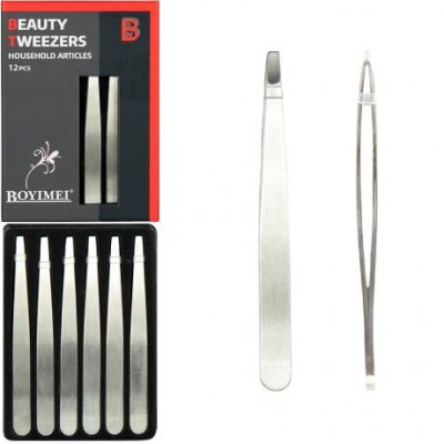 Набір пінцетів 12 шт із нержавіючої сталі 9,5см 96/2031