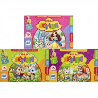 Розмальовка Весела логіка 210*148мм з завданнями 6+ та наліпками 25220/25225/25227