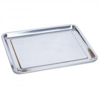 Піднос металевий прямокутний 45*35*2см (потовщена пластина)