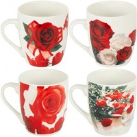 Чашка фаянс 200мл Троянди 812-4