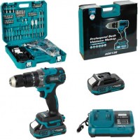 Акумуляторний ударний дриль 13мм 21V безщітковий, з набором аксесуарів,кейс+коробка ASR136