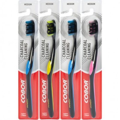Зубні щітки «Cobor» 19см на блістері Е-857 Зубні щітки «Cobor» 19см на блістері Е-857