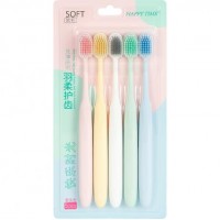 Набір зубних щіток Happy time 19см на блістері 5шт E870