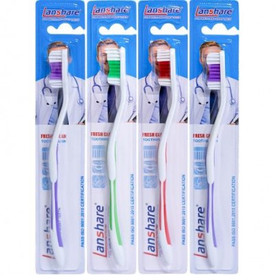 Зубні щітки Lanshare 19см на блістері 8619 Зубні щітки Lanshare 19см на блістері 8619