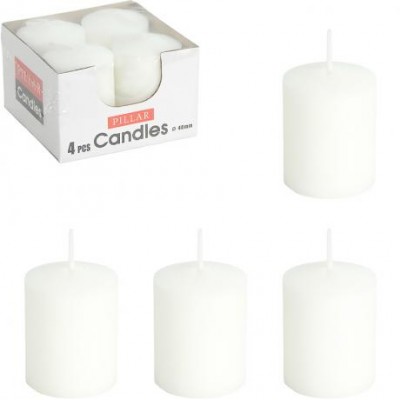 Набір свічок інтер'єрних 4шт d40мм ZL-3804-5F 7127-4