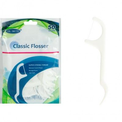 Набір зубних флосів для чистоти між зубами 50шт в пакеті CF501/F-50 Набір зубних флосів для чистоти між зубами 50шт в пакеті CF501/F-50