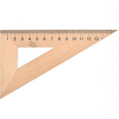 Треугольник 16 см деревянный (30*90*60)TD-1636