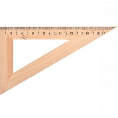 Треугольник 22 см деревянный (60*90*30)TD-22693