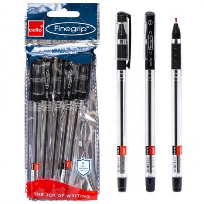 Ручка масляная FINEGRIP Cello черная 388B