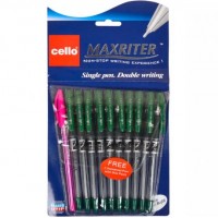 Ручка масляная MAXRITER 727+1 Cello зеленая