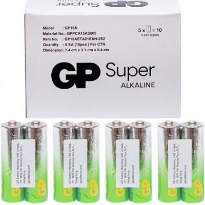 Батарейка GP 15АЕВ-2S2 по 2 штуки Alkaline 216671