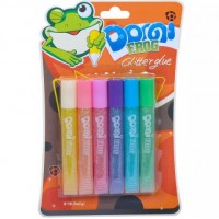 Клей з блискітками 10,5мл Dorgi frog 6 кольорів, неон