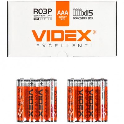 Батарейка Videx R03P / AAA 4pcs SHRINK