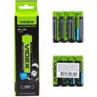 Батарейка Videx LR03/AAA 4pcs SHRINK CARD