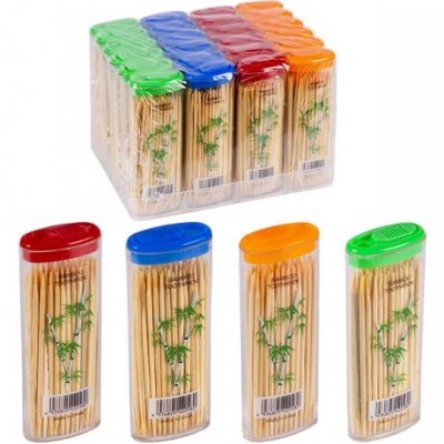 Зубочистки бамбуковые "карманные" 63мм, 70шт 7,5*3*1,5см X1-40