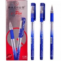 Ручка I Pen RADIUS з принтом 12 штук, синя